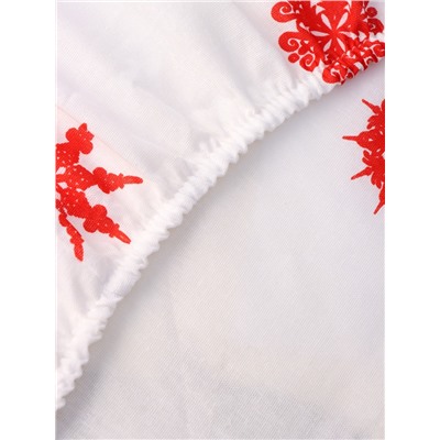 Простыня на резинке 1.5-спальная «Этель. Новогоднее волшебство», 140×200+25 см, бязь