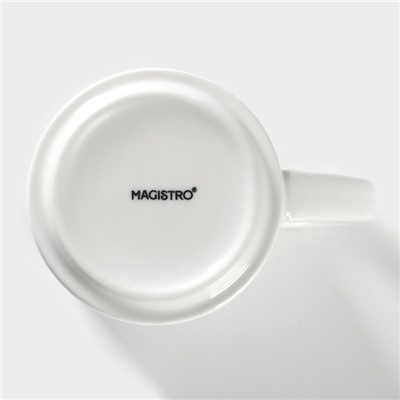 Набор кружек Magistro Mien, 270 мл, 6 шт., фарфор, белый