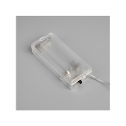 Светодиодная ветка 70 см, 20 LED, серебристая, батарейки AAх2 (не в комплекте), свечение белое