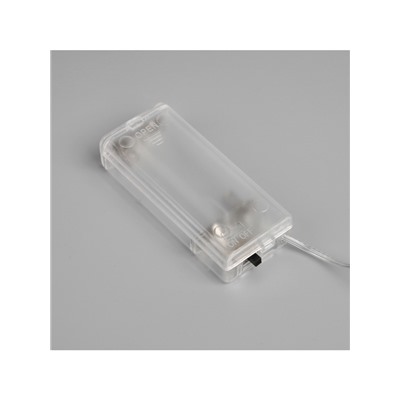 Светодиодная ветка 70 см, 20 LED, серебристая, батарейки AAх2 (не в комплекте), свечение белое