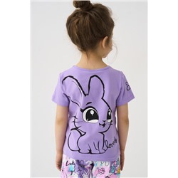 Фуфайка трикотажная для девочек (футболка), 2 шт в комплекте PLAYTODAY, 1240033