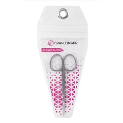 Frau Finger Ножницы маникюрные для кутикулы изогнутые / Classic FS-131SP, глянцевые, ручная заточка, 10 см KRISTALLER, 1110193