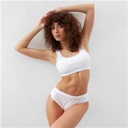 Комплект нижнего белья женский (топ, трусы) Collorista, белый, размер 42-44