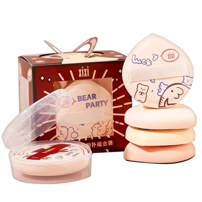 Набор спонжей для макияжа Xixi 4 в 1