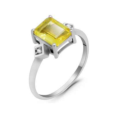 Кольцо из серебра цитрин, Марьям