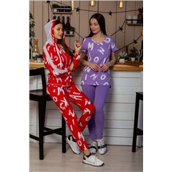 Костюм 8229 (толстовка + брюки) красный НАТАЛИ, 773864