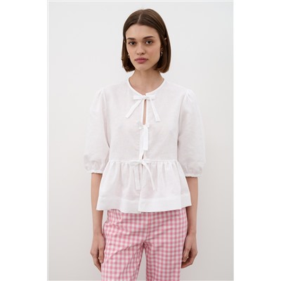 Брюки  TR2535_Pink/Розовый, белый