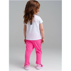 Брюки детские трикотажные для девочек, 2 пары в комплекте