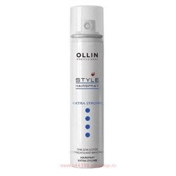 OLLIN STYLE Лак для волос экстрасильной фиксации 75мл