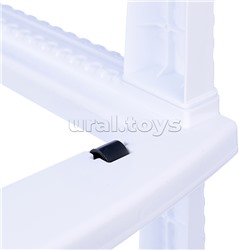 Комод "Декор" "Совушки" 4 секции белый