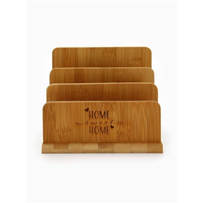 УЦЕНКА Подставка для разделочных досок «Home», 18×10 см, 3 отсека