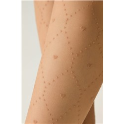 CONTE Колготки в точку с сердечками и усиленным торсом-шортиками ANGELICA CONTE ELEGANT, 1234313