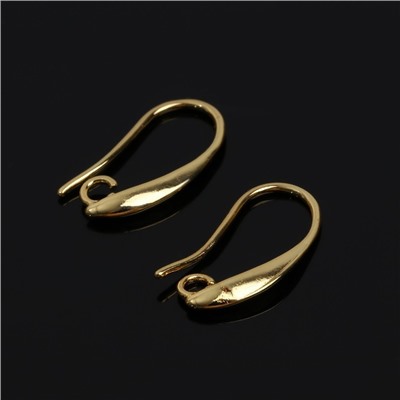 Швензы для сережек-крючки СМ-1111-1, (набор 5 пар), цвет золото