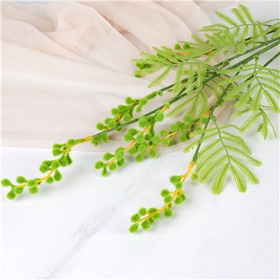 Цветок искусственный Мимоза 85 см / MNY-05 /уп 800/зеленая