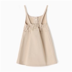 Сарафан для девочки MINAKU: Jeans collection, бежевый, рост 122 см