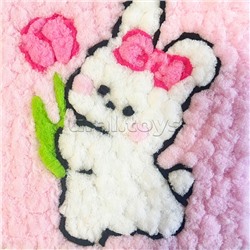 Набор творческая мастерская "Зайка с тюльпаном" 22*22 см