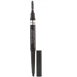 Rimmel London, Карандаш для бровей Brow This Way, оттенок 004 мягкий черный, 0,25 г