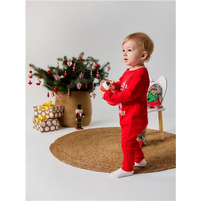 Комбинезон Крошка Я «Первый НГ», рост 86-92 см, красный