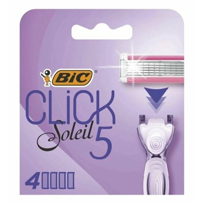 Кассеты для бритвы BiC Soleil Click-5 (4 шт.) для женщин