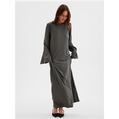 Платье женское MIST Classic collection, макси, размер 48-50, графит