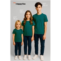 Детская однотонная футболка Happyfox