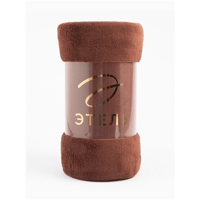 Плед «Этель», 150×200 см, корал-флис, коричневый