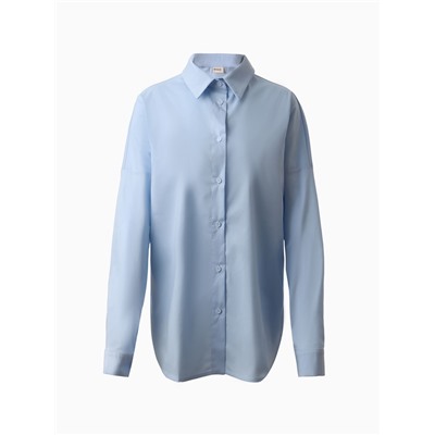 Рубашка женская MINAKU: Casual Collection, размер 52, цвет голубой