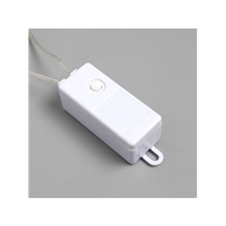 Гирлянда «Занавес» 1.6×1.6 м роса, IP20, серебристая нить, 160 LED, свечение тёплое белое, 8 режимов, 220 В