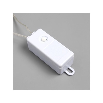 Гирлянда «Занавес» 1.6×1.6 м роса, IP20, серебристая нить, 160 LED, свечение тёплое белое, 8 режимов, 220 В