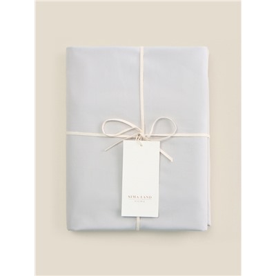 Простыня на резинке 1.5-спальная SL Home, 140×200+30 см, серая, перкаль