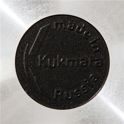 Сковорода KUKMARA Granit Ultra original, d=28 см, пластиковая ручка, антипригарное покрытие, алюминий, чёрная