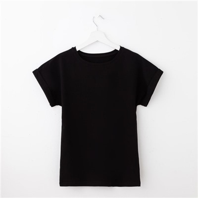 Футболка женская MIST basic, размер 40-42, чёрная