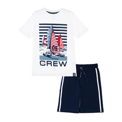 Комплект трикотажный для мальчиков: фуфайка (футболка), шорты