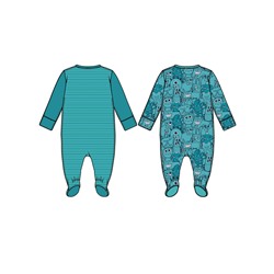 Комбинезон детский трикотажный для мальчиков, 2 шт в комплекте