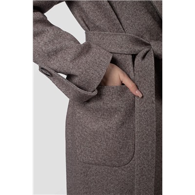 01-12229 Пальто женское демисезонное (пояс)