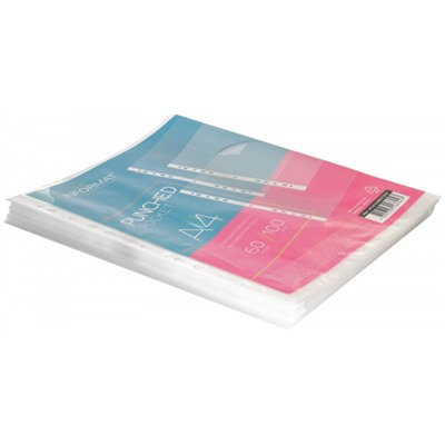 Мультифора(обл. для док-тов)  А4 100 шт/уп. 60 мкм гладкие IFGFA460T100 inФОРМАТ