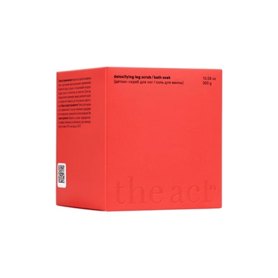 Детокс-скраб и соль для ванн The Act грейпфрут, расслабляющий, 310 мл