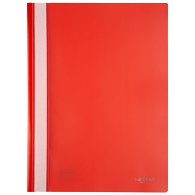 Скоросшиватель А4 пластиковый  красный 0,18мм TC4018R inФОРМАТ