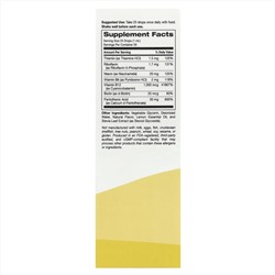 Super Nutrition, комплекс витаминов группы B, полный спектр, малина и лимон, 59 мл (2 жидк. унции)