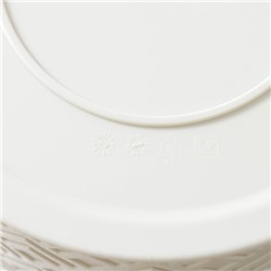 Кашпо для цветов со вставкой «Этна», 3.4 л, d=20 см, h=19 см, белое