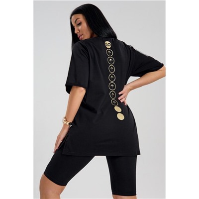 Футболка оверсайз женская Авила (Черный)