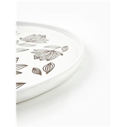 Блюдо керамическое «Цветочная поляна», d=27.3 см, ручная работа