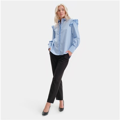 Рубашка женская MIST: Classic Collection, размер 44, голубая