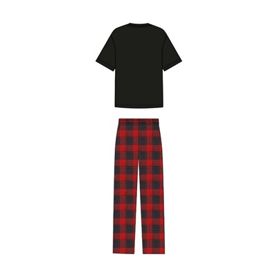 Комплект для мужчин: фуфайка (футболка) трикотажная, брюки текстильные