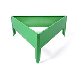 Клумба оцинкованная, 70×15 см, ярко–зелёная, «Терция», Greengo