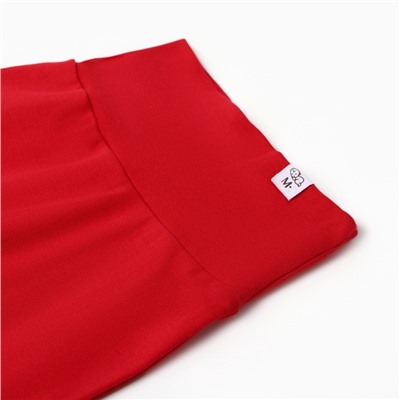 Штанишки детские MINAKU Winter, рост 86-92 см, красные