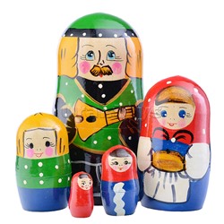 Матрешка Семья 5 в 1 (батюшка)