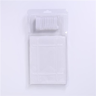 Штора для ванной «Экономь», 180×180 см, EVA, белая