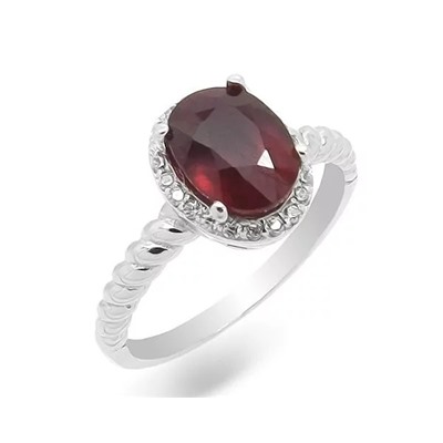 Кольцо из серебра рубин, SL-RIC33