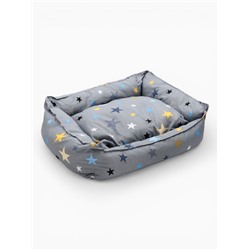 Лежанка для животных «Пухлик», 58×46×16 см, серая
